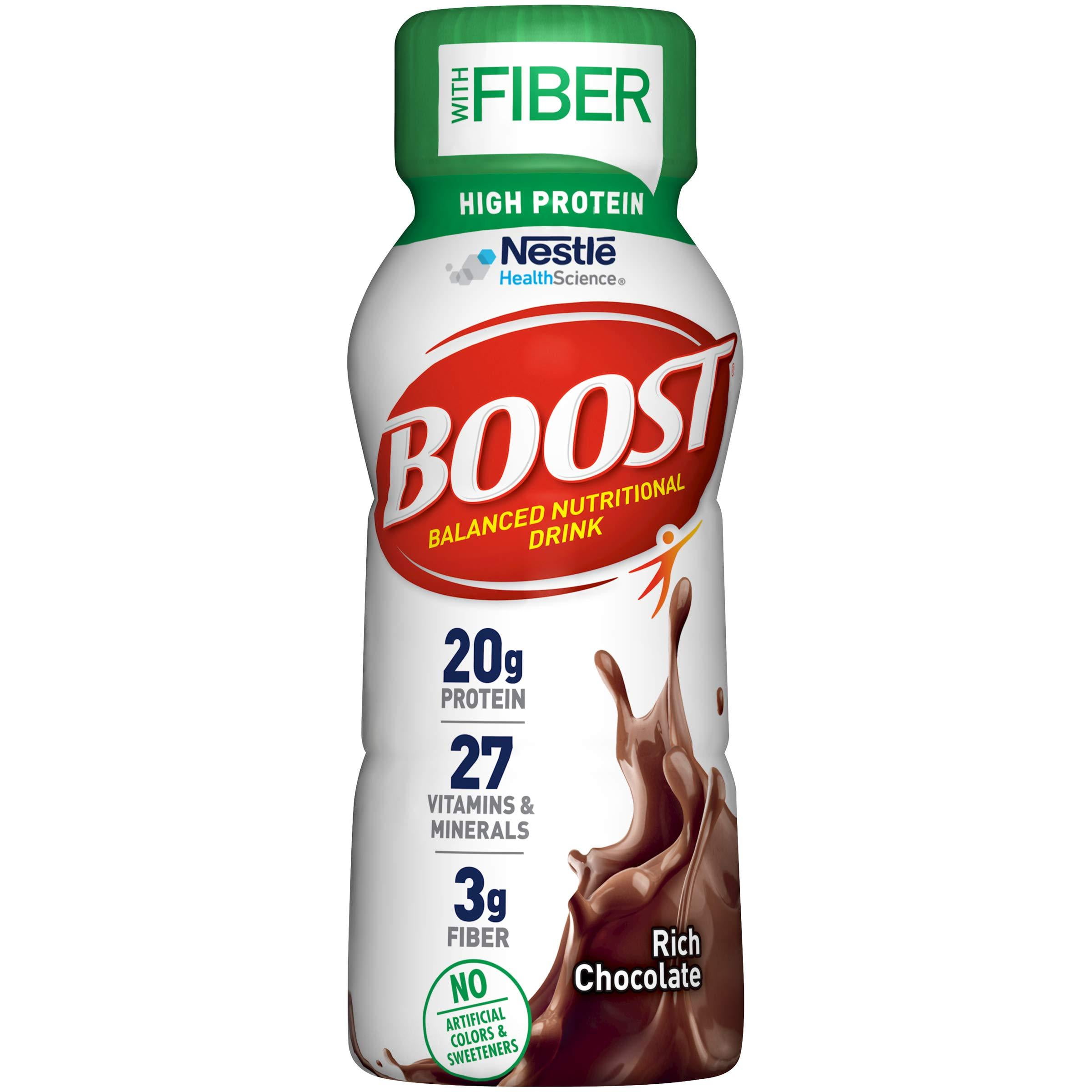 Boost High Protein with Fiber Balanced Nutritional Drink, Rich