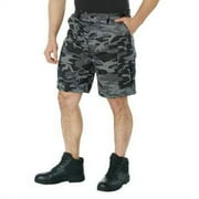 Rothco Colored Camo BDU Shorts,Black Camo,Small
