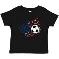 thumbnail image 3 of Inktastic Soccer Ball, Net with American Flag Colors Boys or Girls Baby T-Shirt, 3 of 5