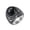 Silver Black, variant on Men's Vintage Carved Gemstone Ring Stainless Steel Signet Band Retro Statement Jewelry for Him Black Size 13