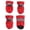 Red, variant on YAHHU Premium Pet Dog Boots Anti-Slip Shoes Soft Cotton Padded Winter Warm Paw Protectors For Small Dogs Walking 1.8 inches / 4.5 cm Perfect For Indoor Outdoor (Red, Size S)