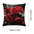thumbnail image 3 of Moocorvic Valentines Day Pillow Covers With Red Rose Print, Decorative Cushion Case for Sofa Couch Farmhouse Holiday Anniversary Wedding, 3 of 7