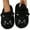 Black38, variant on Plush Cartoon Cat Slippers for Women - Warm and Cozy Winter Footwear in White, Black, Gray, Blue - Sizes 38, 40
