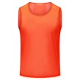 thumbnail image 1 of Advancent Chaleco de entrenamiento, ropa deportiva de malla de fútbol, camisetas profesionales, camiseta de baloncesto transpirable para Uniforme atlético Naranja, 1 of 6