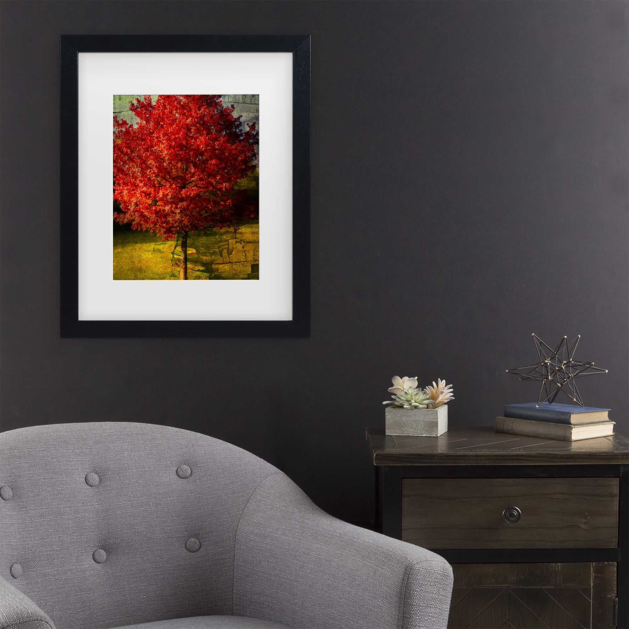Trademark Fine Art 'Autumn Red' Canvas Art by Philippe Sainte-Laudy
