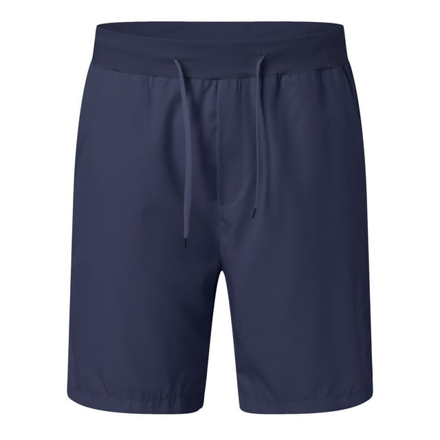 Men's Breathable Sports Shorts - Mid Waist, Elastic Drawstring, Running/Fitness/Cycling, Summer Wear