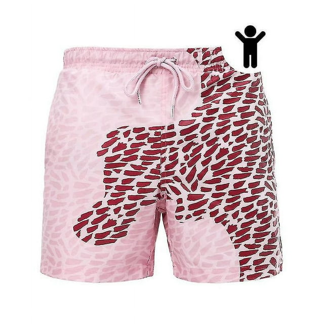 Magical Change Color Beach Shorts Child Swimming Trunks Swimwear Quick Dry Bathing For Boy