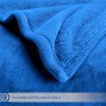 thumbnail image 4 of Bare Home Luxurious Ultra Soft Premium Microplush Fleece Blanket, Full/Queen, Medium Blue, 4 of 6