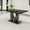 Dark Gray, variant on 63" Faux Marble Dining Table for 6 ,Sudica Faux Marble Dining Room MDF Table with U-Shaped Bracket Support, Black
