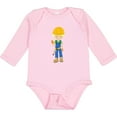 thumbnail image 3 of Inktastic Construction Worker, Blond Hair, Boy With Hammer Boys Long Sleeve Baby Bodysuit, 3 of 5