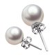 thumbnail image 1 of SHENSS-pendientes de plata de ley 925 para mujer, aretes con forma de concha y Perla, de 3mm a 12mm, de estilo clásico, 1 of 4