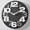 Black, variant on Elodie Big Contemporary wall Clock Creative Hollow Out Number Design Analog Clock Red