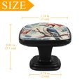 thumbnail image 4 of 4 Pcs Cabinet Handle Drawer Pulls Woodpecker Knobs with Screws Square Furniture Office Cabinet Knob Decoration, 4 of 7