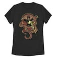 thumbnail image 1 of Women's Aladdin Jafar Mysterious Snake Graphic Tee Black Large, 1 of 3