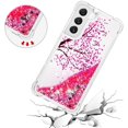 thumbnail image 5 of Compatible with Samsung Galaxy S23 Plus Case Liquid Glitter Cute Stylish Slim Silicone Quicksand Sparkle Shockproof Protective for Women Girls Case for Galaxy S23 Plus Cherry Blossoms YB, 5 of 12