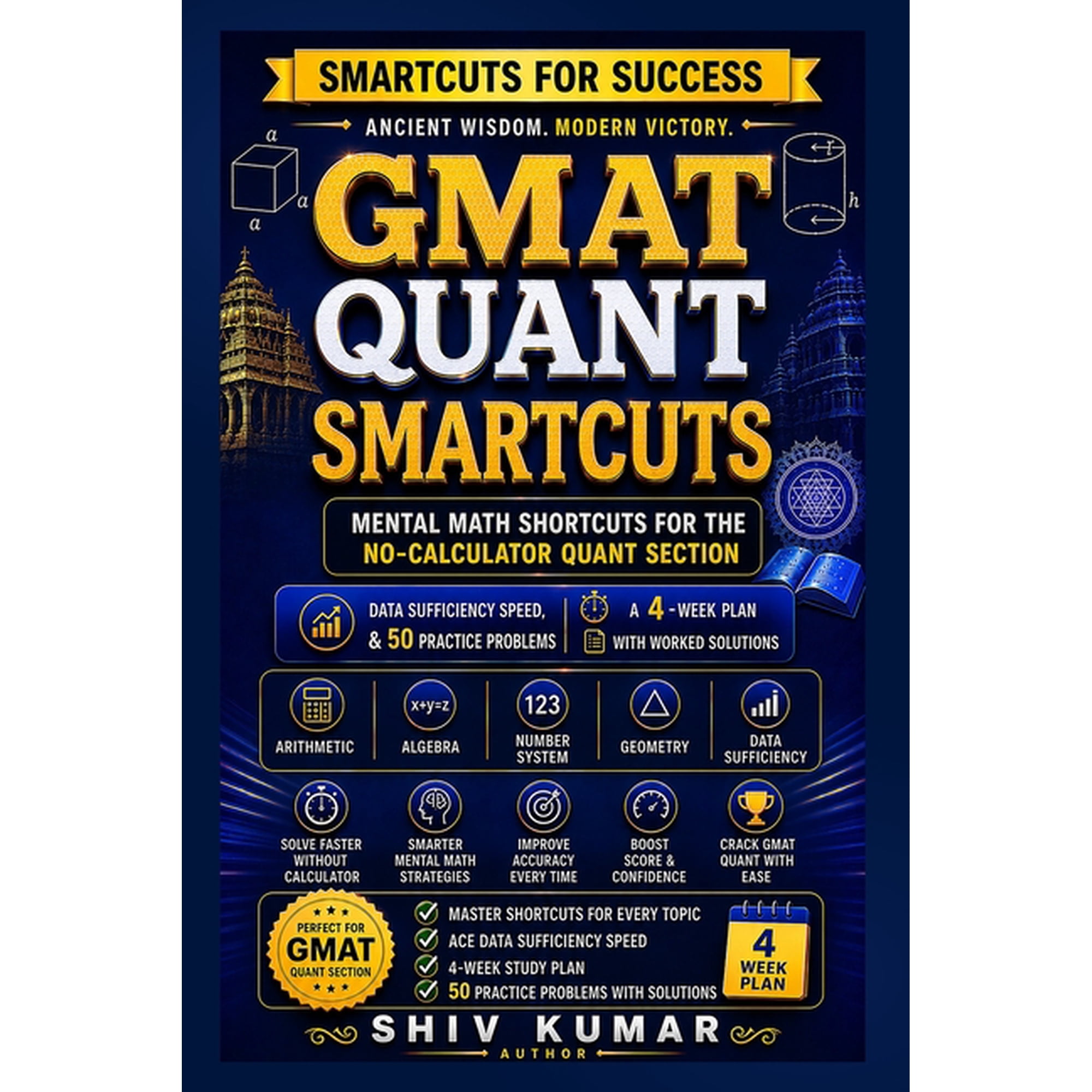 Smartcuts for Success GMAT Quant Smartcuts: Mental Math Shortcuts for the No-Calculator Quant Section - Data Sufficiency Speed, a 4-Week Plan , (Paperback)