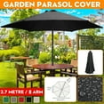 thumbnail image 3 of FYTPOV 8.9ft Patio Umbrella Replacement Canopy, Market Umbrella Top, Outdoor Table Umbrella Canopy for 8 Ribs, Canopy Only, 3 of 5