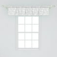 thumbnail image 2 of Ambesonne Circles Window Valance, Grey Geometric Retro, 54" X 12", White and Pale Grey, 2 of 3