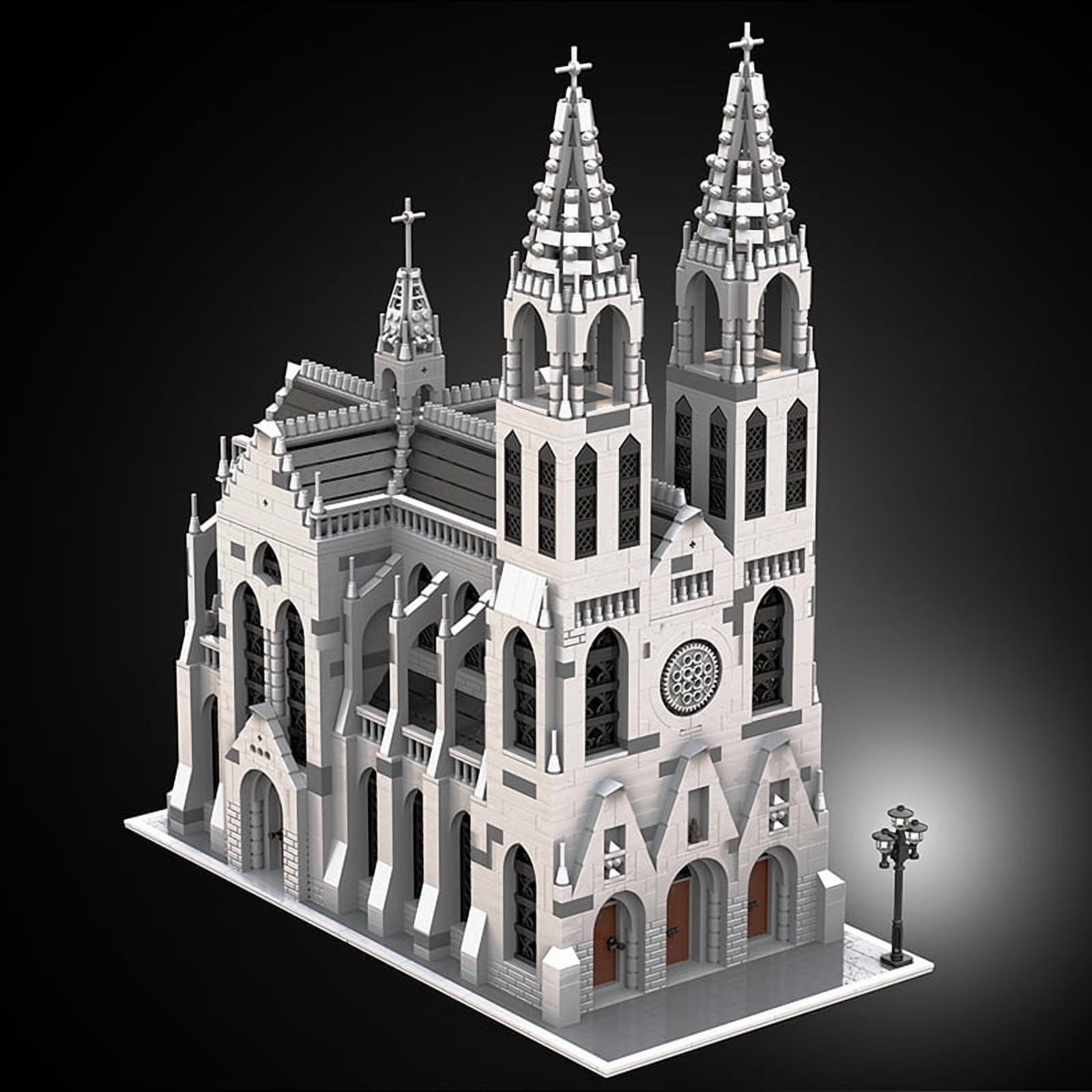 Gothic Cathedral Modular Building Blocks Set City MOC DIY Model Bricks Toys Gift