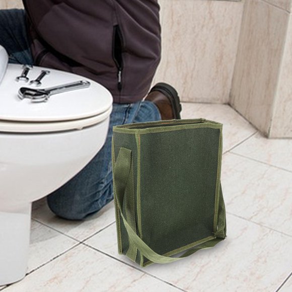 SHOWERORO Bolsa De Lona Verde Para Herramientas Portátil Y Duradera Para Proyectos De Reparación Y Electricidad