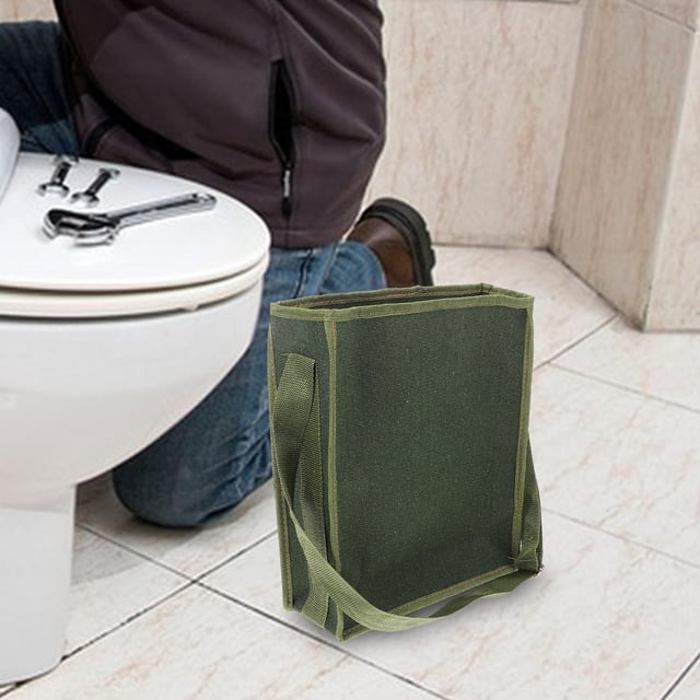 SHOWERORO Bolsa De Lona Verde Para Herramientas Portátil Y Duradera Para Proyectos De Reparación Y Electricidad