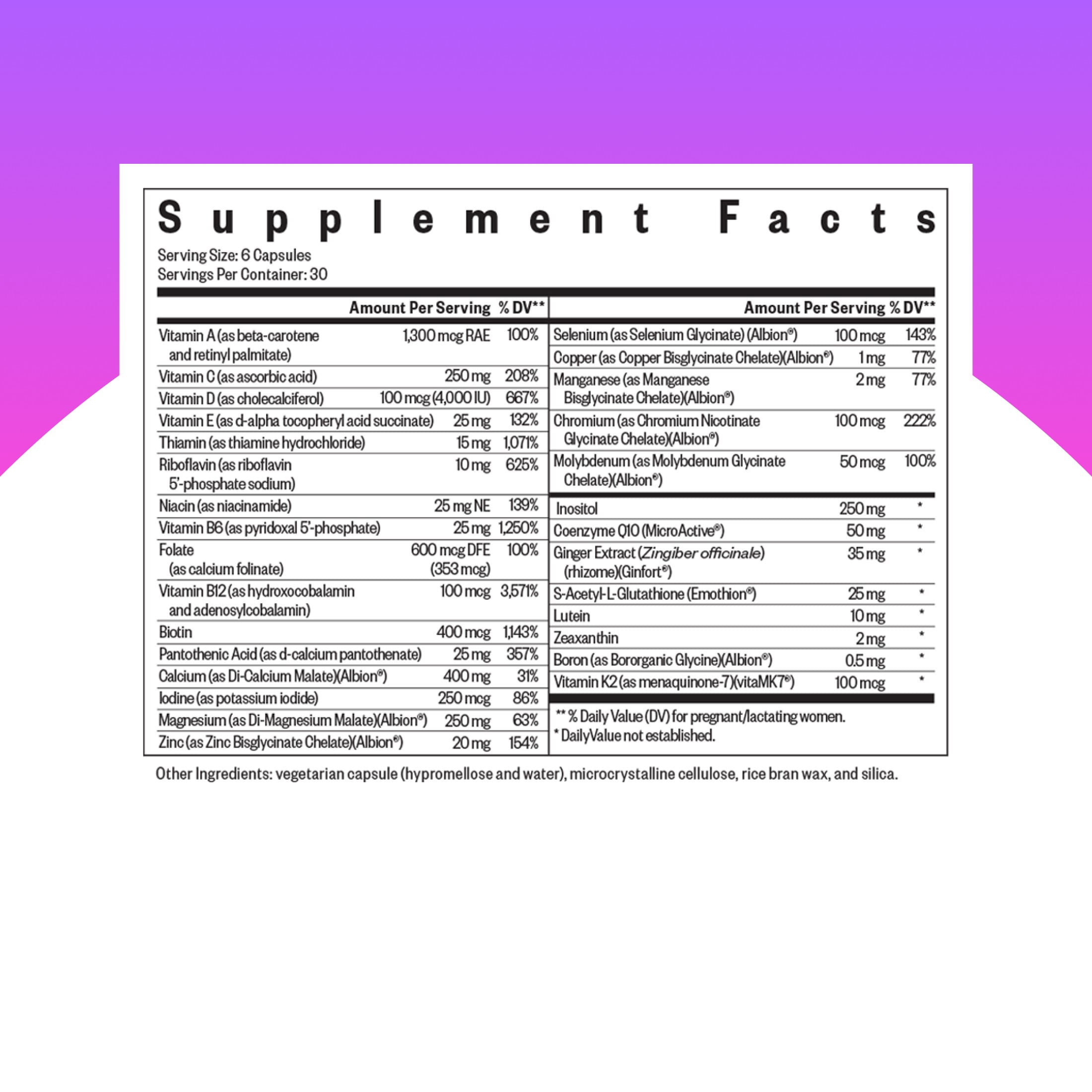 Seeking Health Optimal Prenatal MF - Digestive & Immune Support Supplement for Women - Pregnancy Support Supplement with Folate, Vitamin A, Ginger, & Vitamin B12 - 180 Capsules