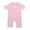 Pink, variant on Baby Girl Boy 1 Piece Pajamas Jumpsuit Satin Silk Pjs Sleepwear onesie Solid Short Sleeve Button Down Romper Toddler Christmas Pajamas for Baby Girls 6-12 Months