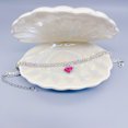thumbnail image 4 of OUSITAID 1pc Triple Row Rhinestone Detail Heart Pendant Necklace, 4 of 7