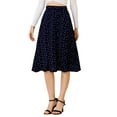 thumbnail image 2 of Unique Bargains Jupe Midi Évasée en Chiffon sous le Genou avec Ceinture, 2 of 7