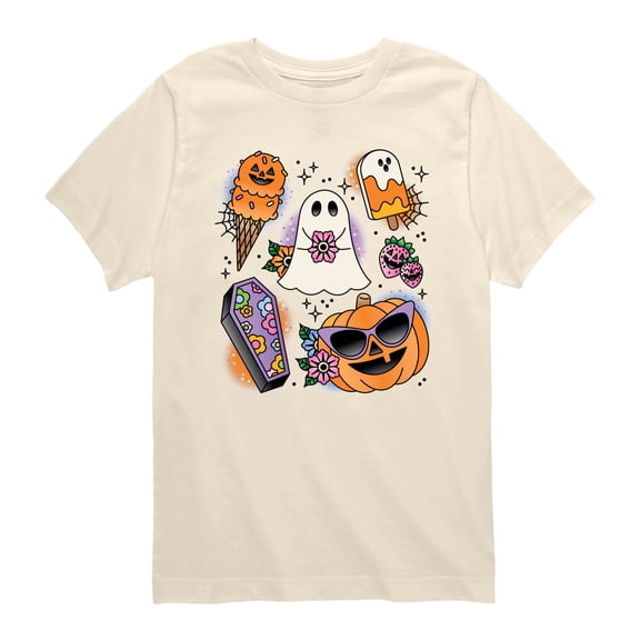 Instant Message - Summerween Tattoo Flash Short Sleeve Graphic T-Shirt