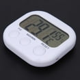 thumbnail image 3 of YZHM Digital LCD Indoor Thermometer Hygrometer Gauge Clock Temperature Humidity Meter, 3 of 7