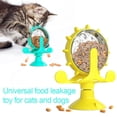 thumbnail image 3 of Agiufgs Cat Treat Dispenser Toy ABS, Interactive Windmill Slow Feeder with Suction Cup Design, for Indoor Cats Setup and Daily Use, Blue, 3 of 7