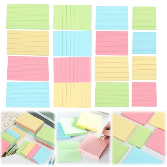 CoreLiving Colored Ruled Index Cards 3x2 Inch Flash Cards for Studying College Note Taking Organization Office Home Supplies 1 Count