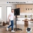 thumbnail image 2 of TV Cart BONTEC Mobile para televisores LED LCD planos curvos de 23 a 60 pulgadas, 2 of 7