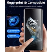 [2+2 Pack] Hionly Compatible with OnePlus 12 HD Screen Protector with Camera Lens Protector