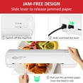 thumbnail image 4 of 9-Inch Thermal Laminator, 3–5 Mil, 3-Min Warm-Up, Compact Lamination Machine with 10 Pouches, Jam Release Lever, Auto Shut-Off, One-Touch Operation for Home, Office, School, 4 of 4