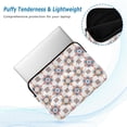 thumbnail image 2 of FORMRS 15-15.6 inch Laptop Sleeve Case Soft Carrying Quilted Computer Bag Cover, Blue Abstract Pattern, 2 of 7