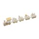 thumbnail image 3 of Tren de Madera Mini de Navidad BLESIY Adorno de tren Blanco, 3 of 8