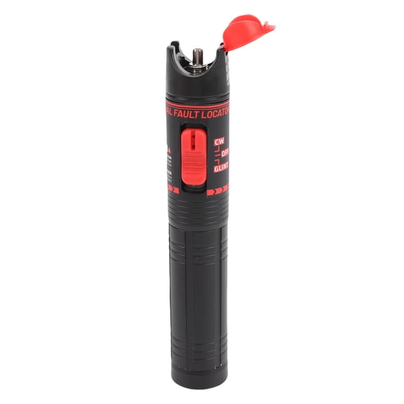 Nieyigj Fiber Optic Visual Fault Locator 80KM 2.5mm Universal Connector Rechargeable Cable Network Tester Red Light Pen (6.3 inches / 16 cm)