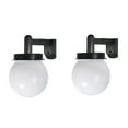 thumbnail image 2 of Modern Solar Wall Lights 2-Pack - Apliques impermeables para exteriores con encendido/apagado automático para iluminación en patios, jardín y puertas, 2 of 7