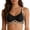 Black, variant on Breathable Seamless Wireless Vest Bra for Women – Light Support Thin Cup Large Chest Half Fixed Cup Everyday Comfort Soft Black M