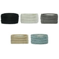 thumbnail image 4 of Diadema tejida Qarigey cálida invierno mujer ancha Beige, 4 of 6