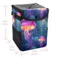 thumbnail image 5 of Jellyfish Foldable Car Trash Can with Lid, Leak-proof Hanging Storage Bag - Car Garbage Can, Trash Can for Car, Car Trash Bin, 5 of 6