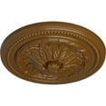 thumbnail image 3 of Ekena Millwork 16"OD x 2 1/4"P Wigan Ceiling Medallion, Hand-Painted Smokey Topaz, 3 of 6