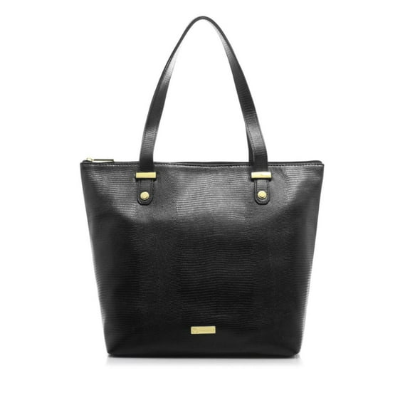 JOY Luxe Leather Lizard-Embossed City Collection Book Tote with RFID
