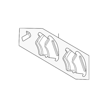 Mercedes Benz Disc Brake - Genuine OE Mercedes-Benz Ts Disk Brake Pad 008-420-44-20