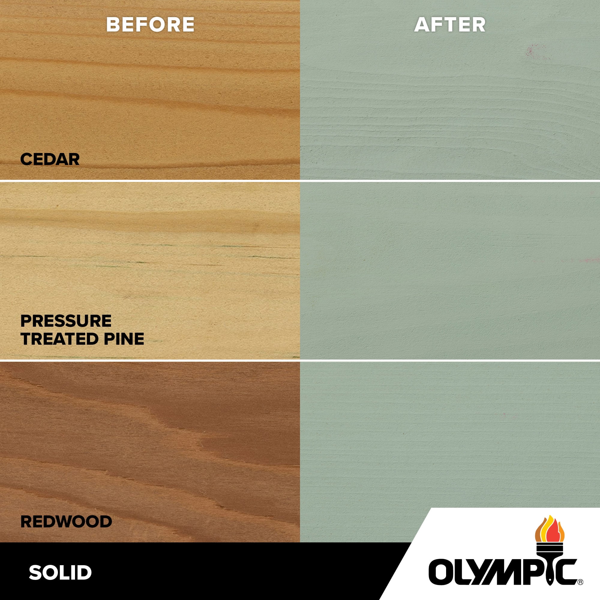 Olympic Maximum 1 Gallon SC-1053 North Pole Solid Color Exterior Stain and Sealer in One