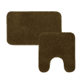 thumbnail image 2 of Gorgeous Home Linen 2-Piece Chenille Bathroom Rug Set, Non-Slip Contour & Shower Mats, 2 of 4