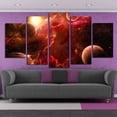 thumbnail image 4 of Pintura al óleo impresa en HD, universo, galaxia, cielo estrellado, póster, dibujo, cuadro de pared, foto para la decoración del hogar de la sala de estar Eigraketly JJ11648-00, 4 of 6