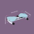 thumbnail image 3 of Pie Massage Fitness Board en Abdomen Tablero Ejercicios Twisting Herramienta Capacidad Carga 220.5 Lbs Con Cuerda Extracción para El Casa, 3 of 9